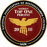 National Association of Distinguished Counsel, Top 1% (2018)